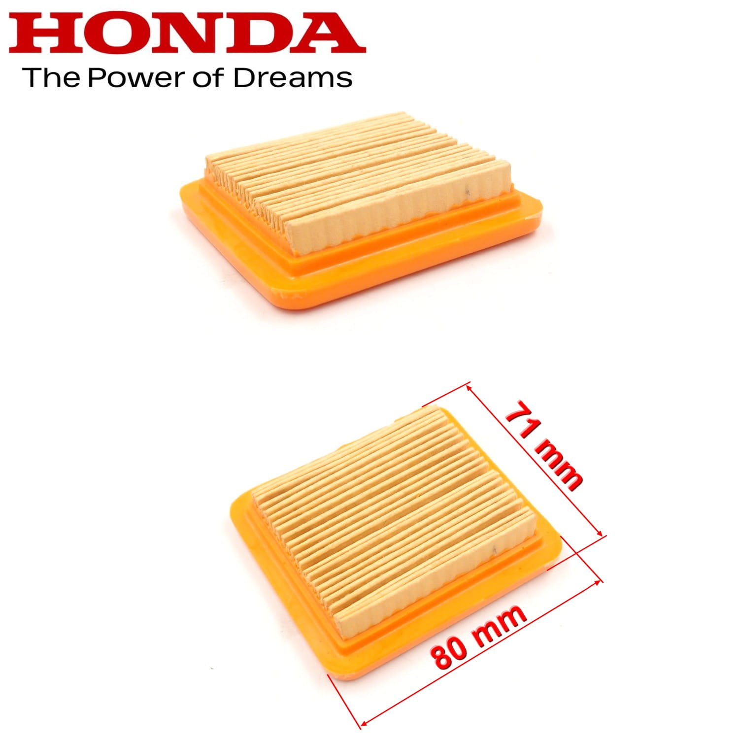 Filtr powietrza do kosy spalinowej Honda GX50 WKŁAD CZĘŚĆ ORYGINALNA 80x71 mm.jpg