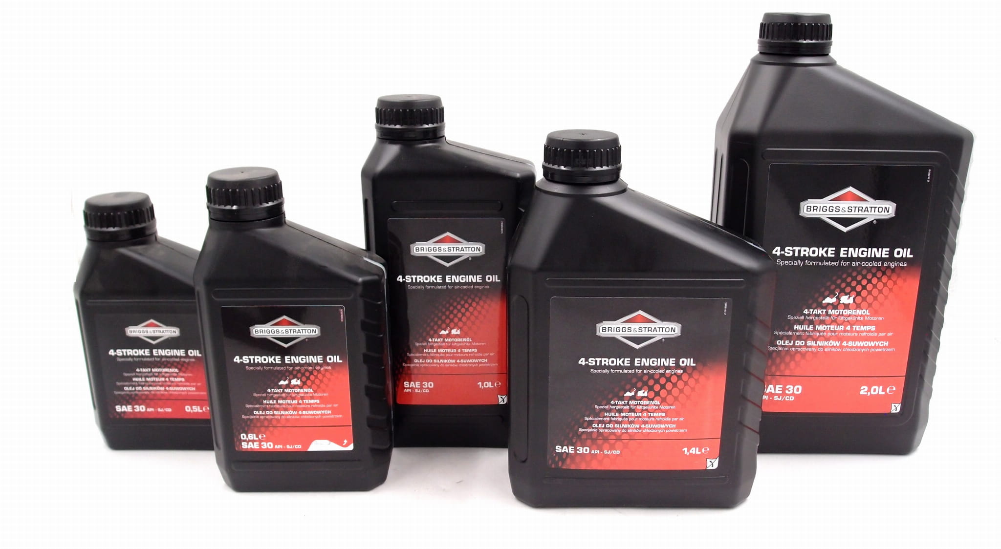 Olej silnikowy Briggs &amp; Stratton SAE 30 2L do silników 4-suwowych – oryginalne opakowanie.jpg