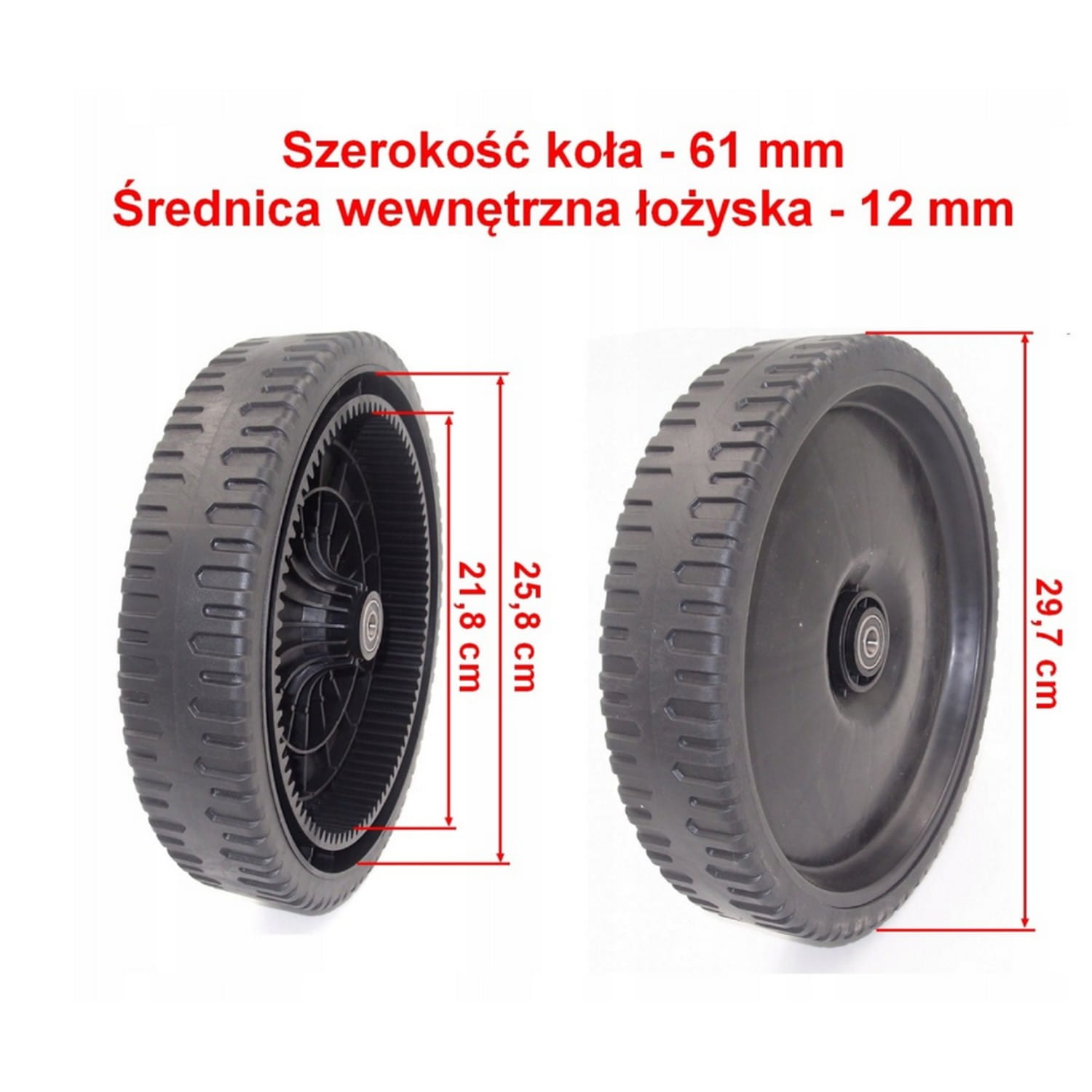 KOŁO JEZDNE TYŁ JL56Z-C1/ LV50Z-BSA 12" NAPĘDOWE, 89 ZĘBÓW