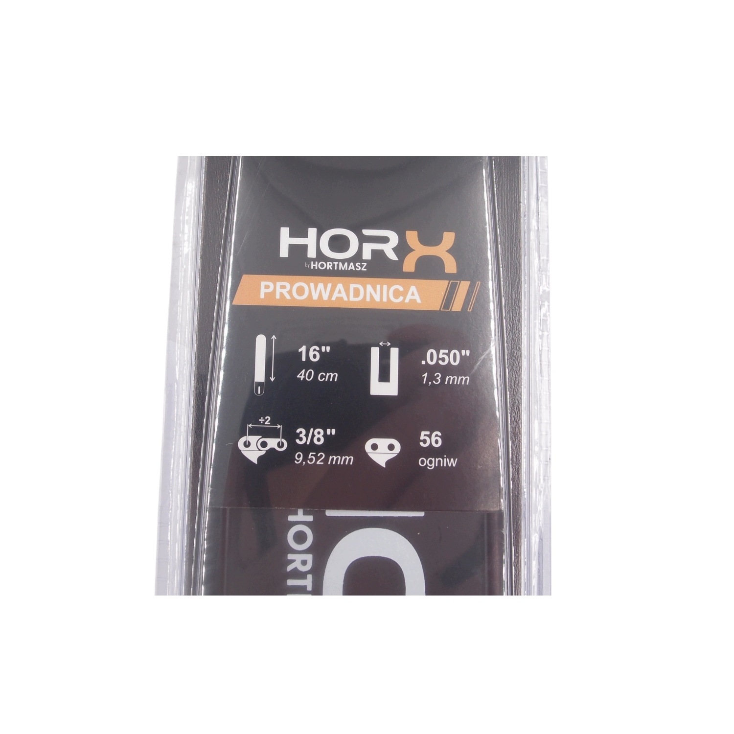 Prowadnica HORX 16 cali 40cm skok 3/8 x 1,3mm 56 ogniw
