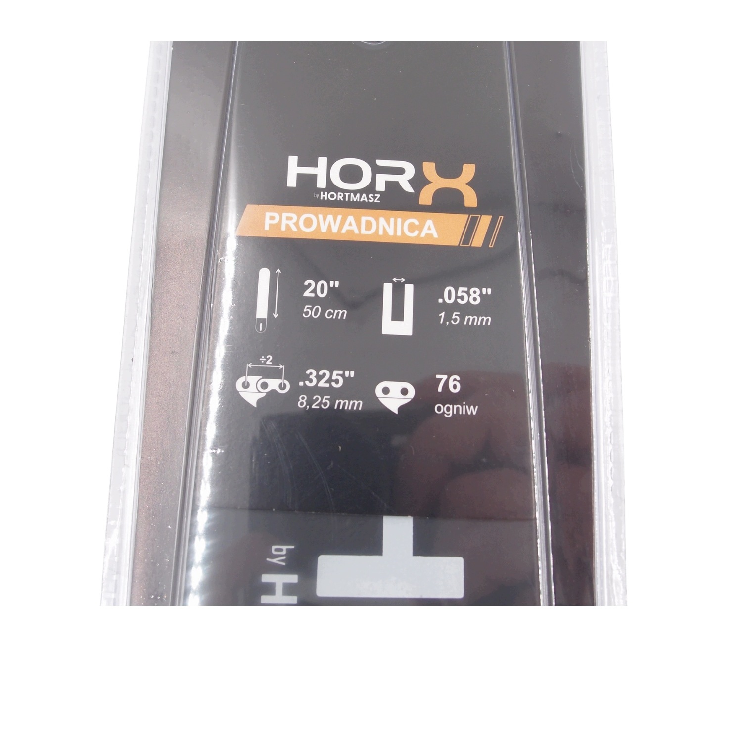 Prowadnica HORX 20 cali 50cm skok .325 x 1,5mm 76 ogniw