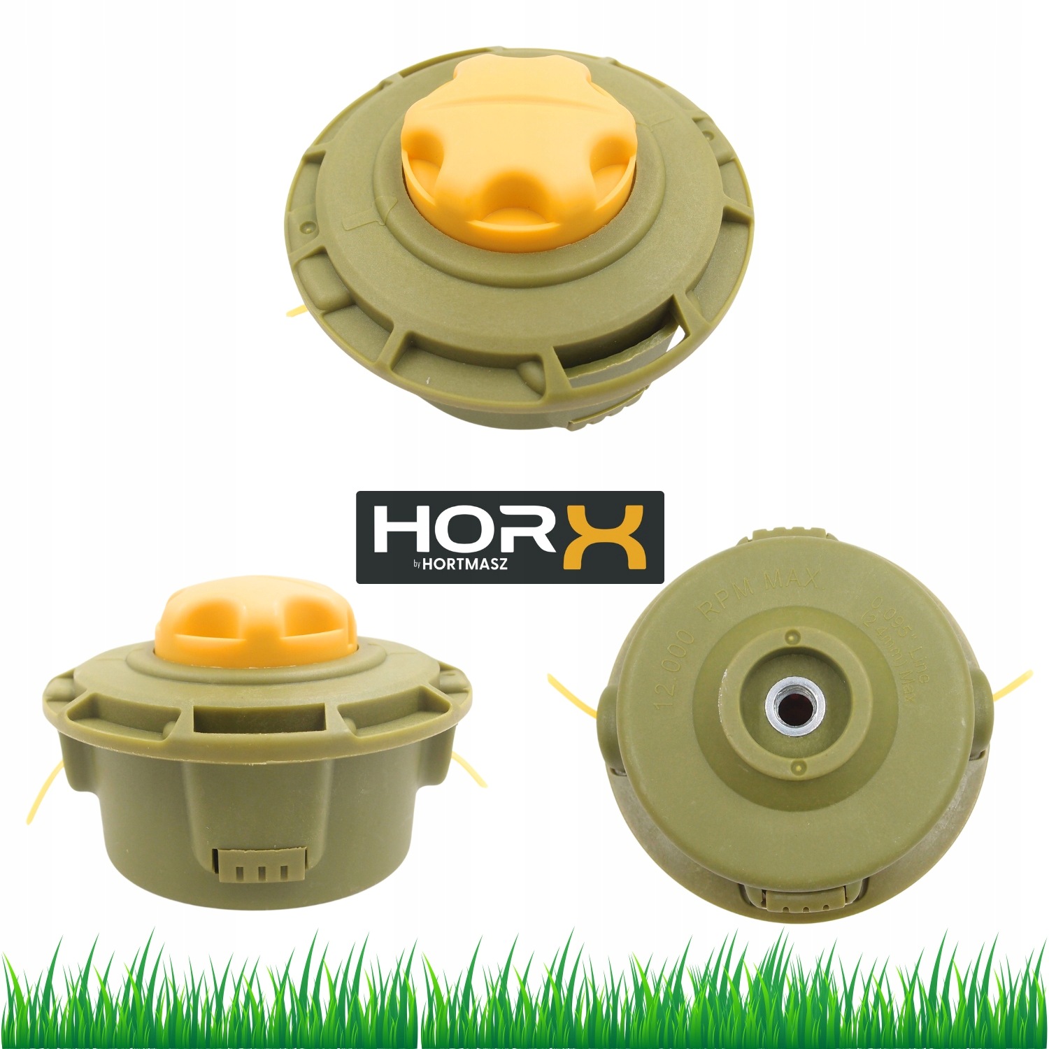 Głowica żyłkowa HORX półautomatyczna M10x1,25 LH żyłka gwiazdka 2,4 mm.jpg