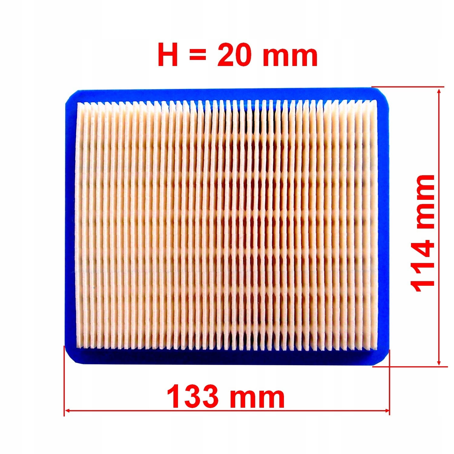 Filtr powietrza do silnika Briggs &amp; Stratton QUANTUM 491588S 133x114x20 mm