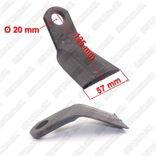 Nóż do kosiarki bijakowej Muratori Y, do kosiarki Muratori MT 22 120 (28 sztuk na komplet))